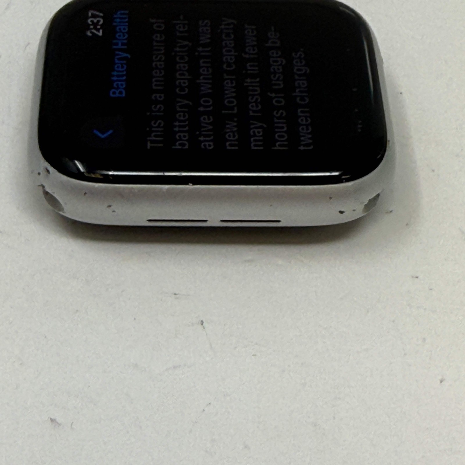 GPS Only Apple Watch SE 1st Gen 44MM Silver Aluminum A2352 Face Only