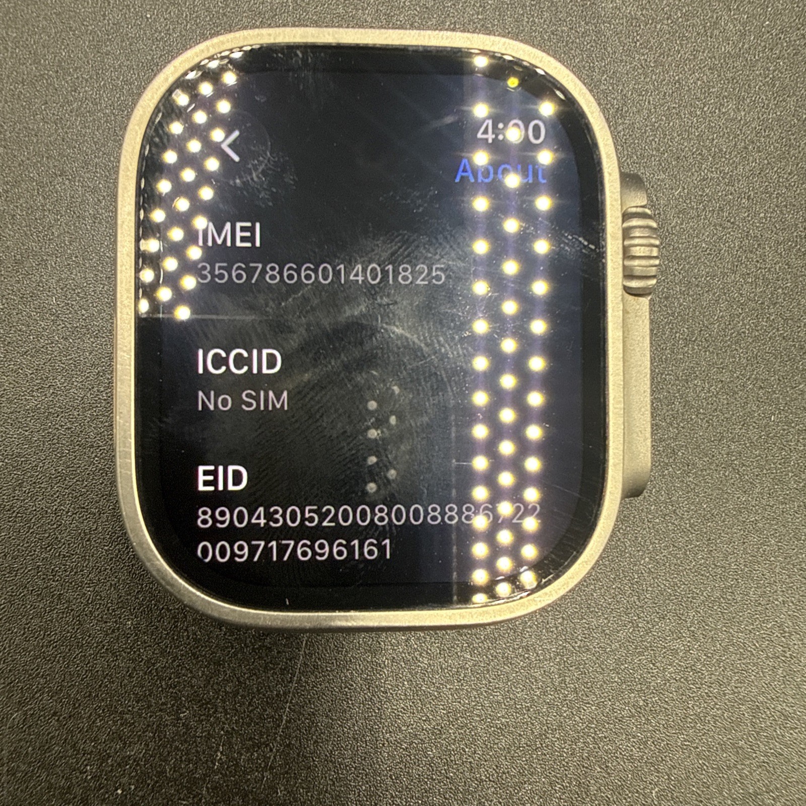 Apple Watch Ultra 1st Gen 49mm Titanium Case GPS+ Cellular -NNH83LW/A -Pre-owned