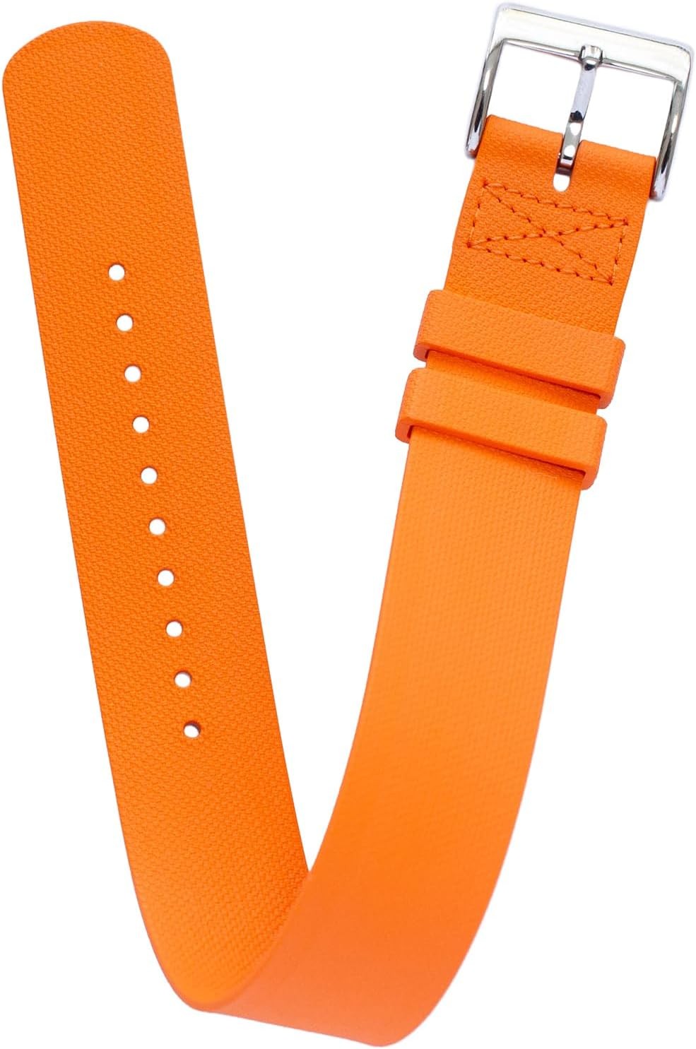 Fluoro Rubber Strap Compatible with Tudor Watches, Durable One-Piece
