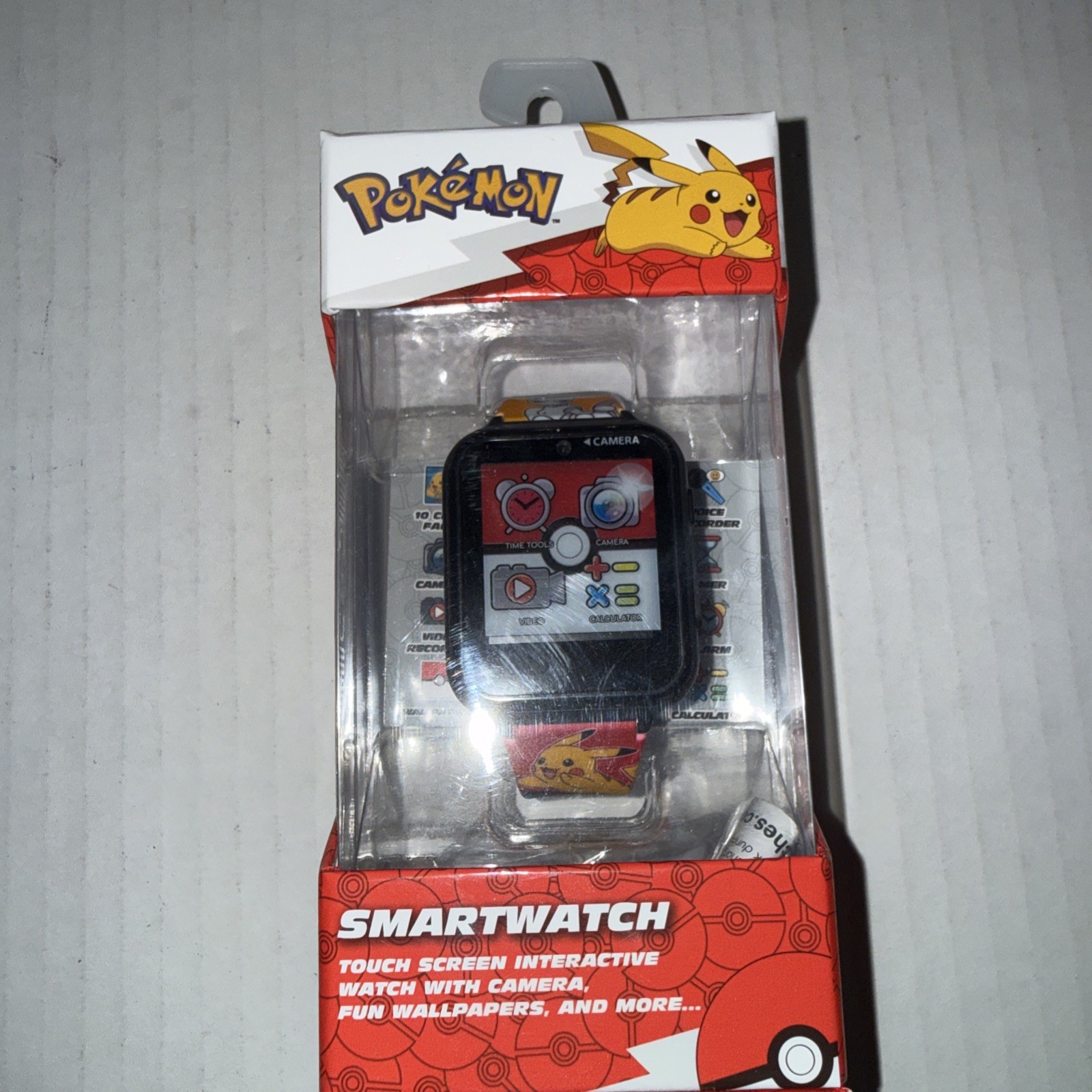 Pokemon Smartwatch POK4334WM Touch Screen Interactive With Camera Video Voice