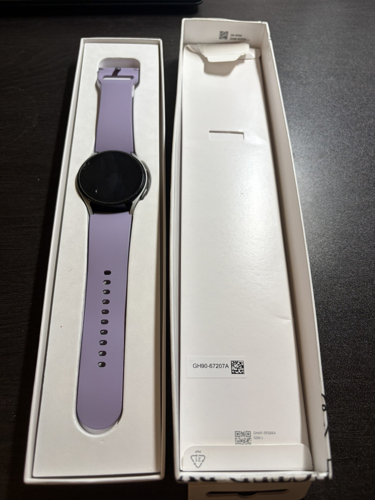 Samsung Galaxy Watch5 SM-R900 40mm Aluminum Case with Purple Sport Band…