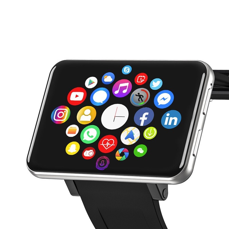 Big Screen 4G LTE Android Smart Watch 2.86″ Touchscreen GPS WiFi Camera 3GB+32GB