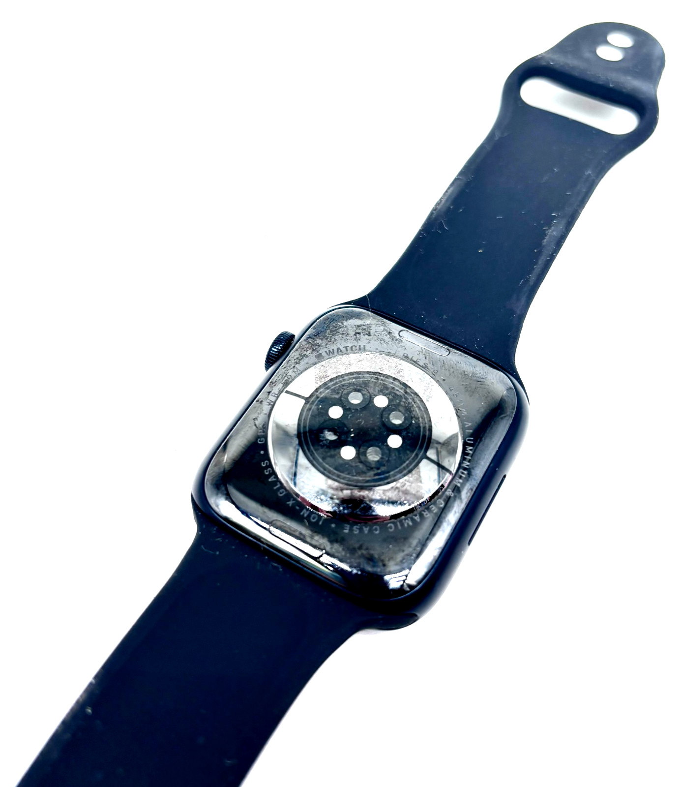 Apple Watch Series 9 GPS+Cellular 45mm Midnight Aluminum Case: Black Band