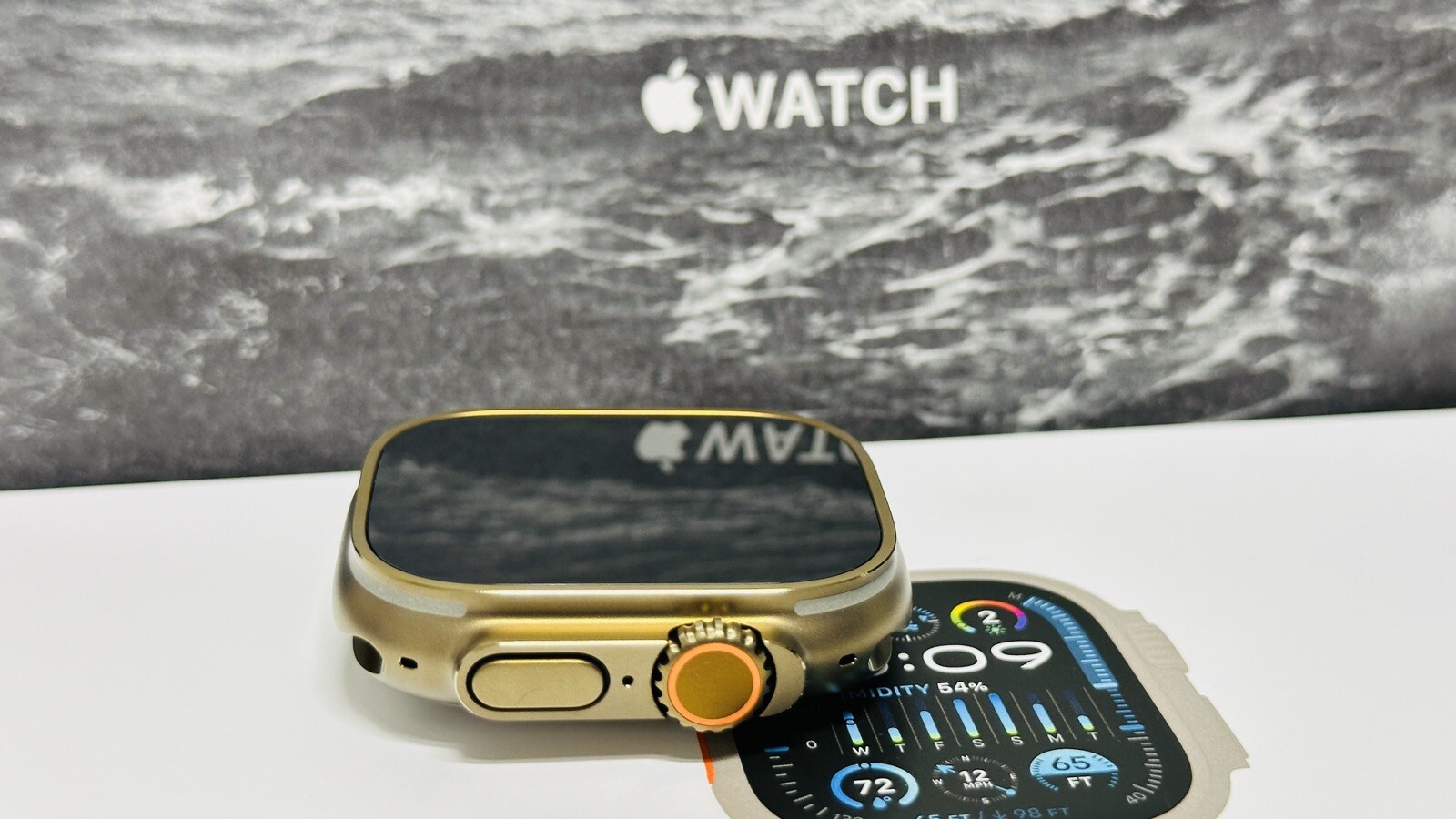 Apple Watch ULTRA 3 49mm BRONZE Anodized Titanium Black Sport B Gold Plated Pin