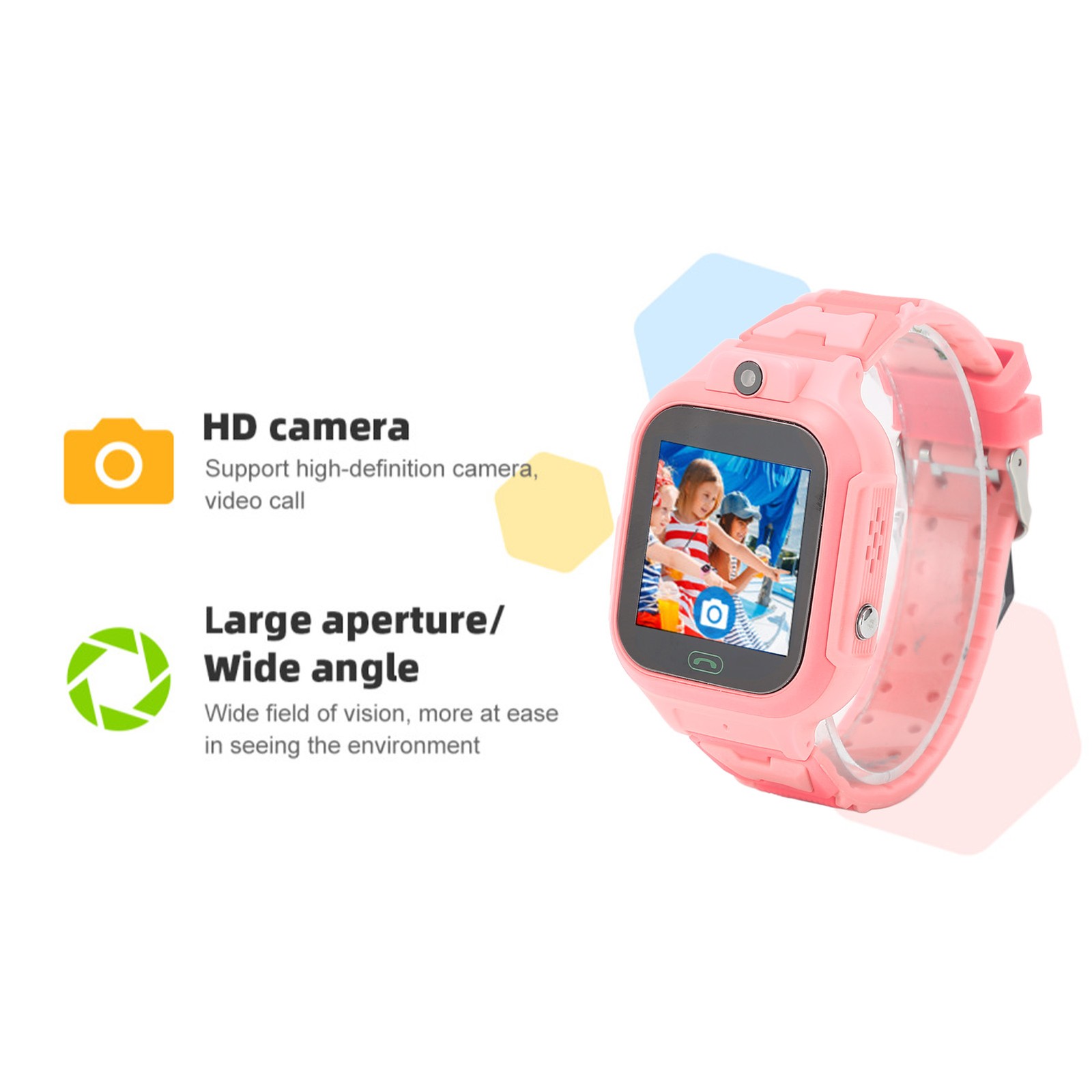 4G Kids Smartwatch IP67 Waterproof Touch Screen 2 Way Voice Video Call SOS ECWH