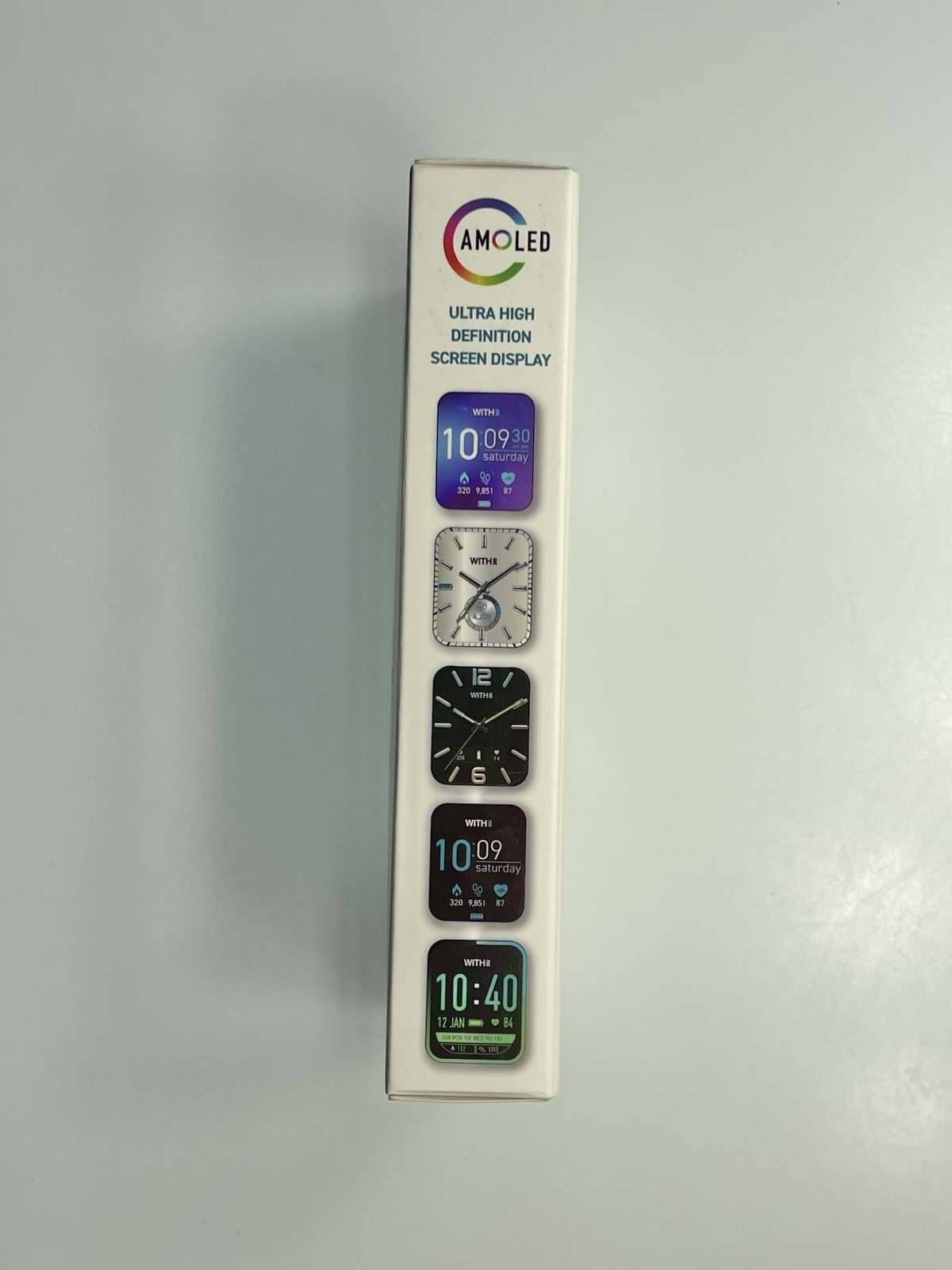 Giga Withit Smartwatch Amoled High Defintion Touchscreen Display 42/9002GYBKW