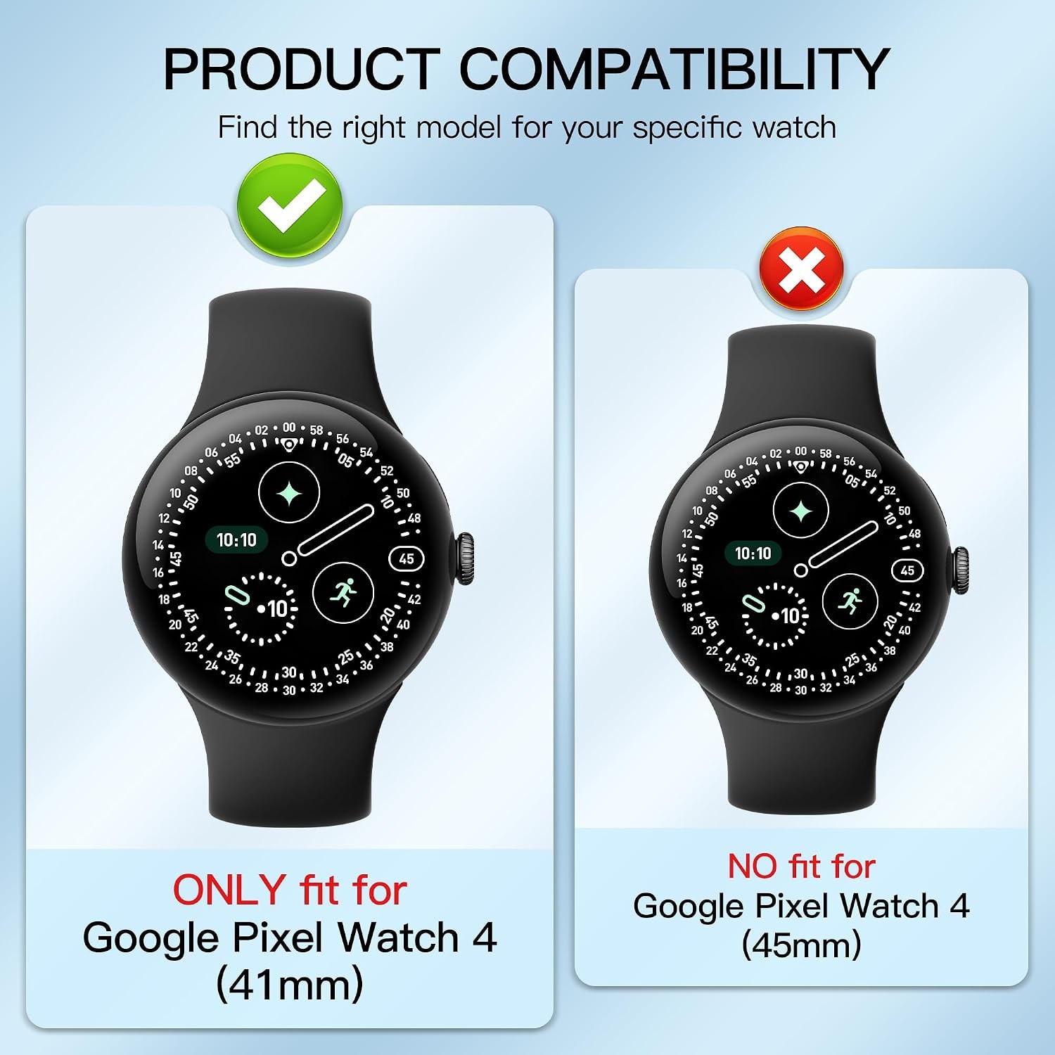 3-Pack Soft TPU Case for Google Pixel Watch 4 41mm with Charger Port