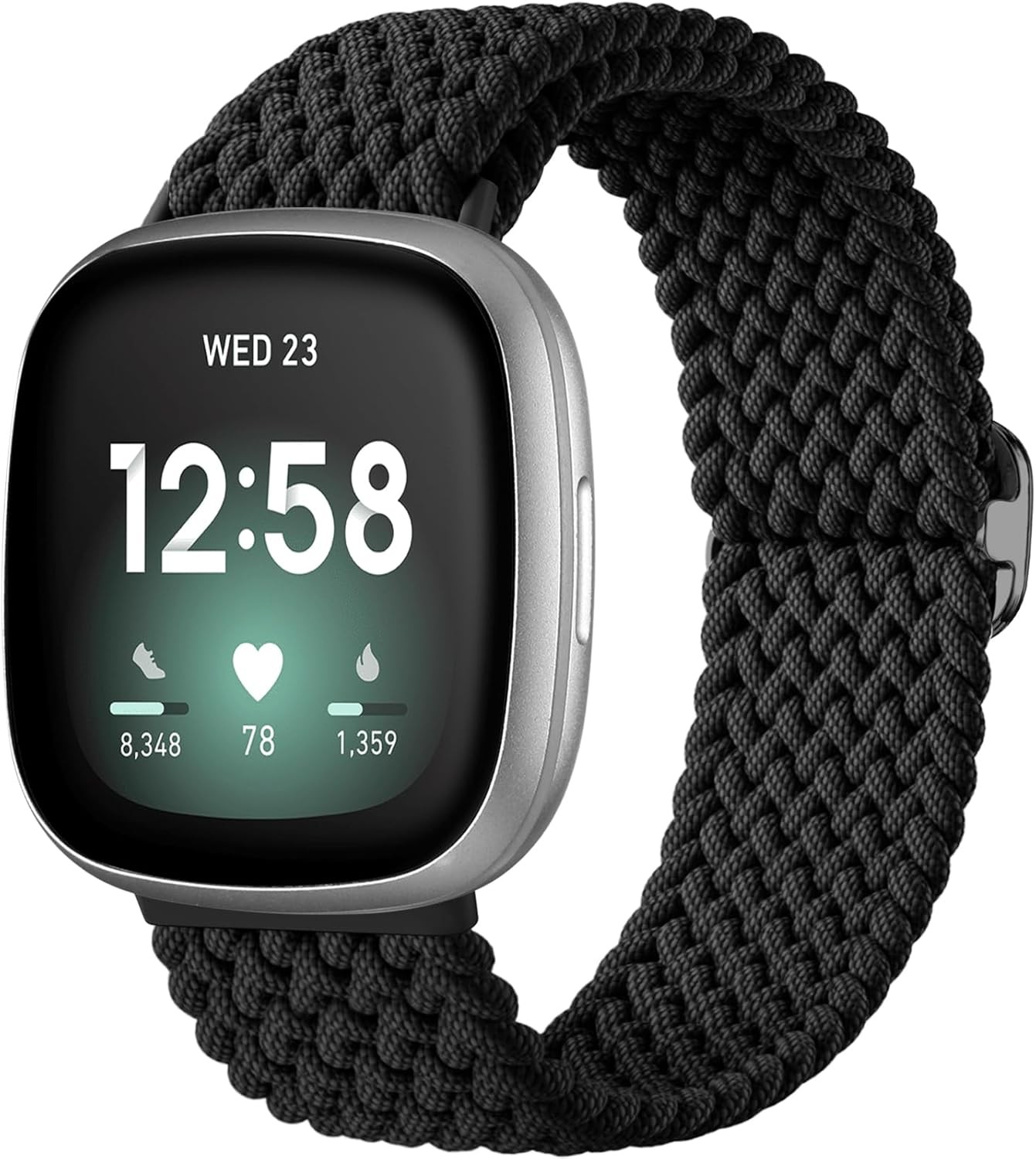 Braided Stretchy Strap Compatible with Fitbit Sense 2 and Versa 3/4