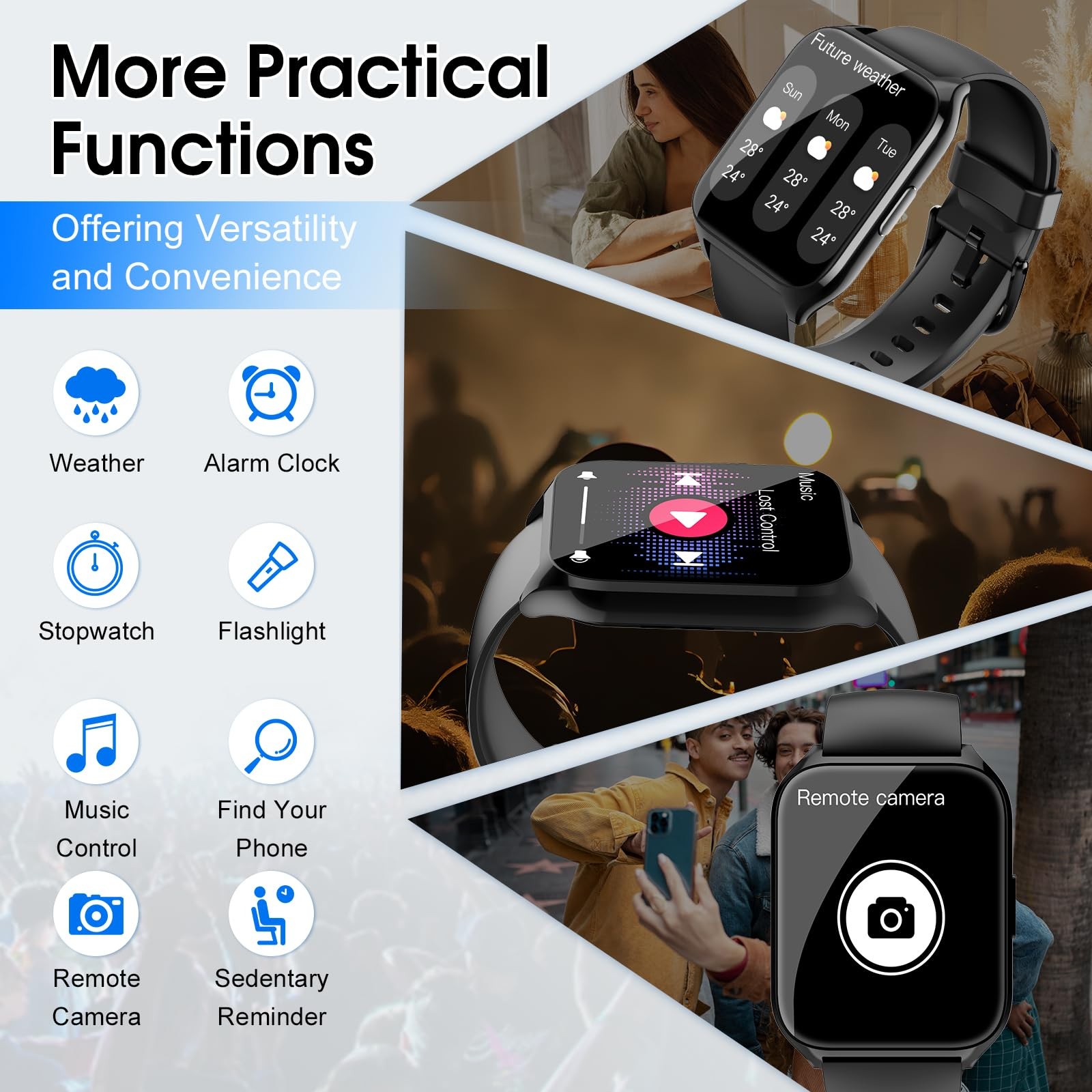 Reloj Inteligente Bluetooth Para Hombres y Mujeres (Contestar/Realizar Llamadas)