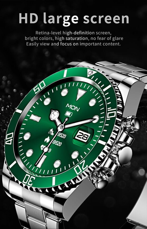 Mi6 ® Luxury Smart watch Bluetooth Android Apple call message display USA ship