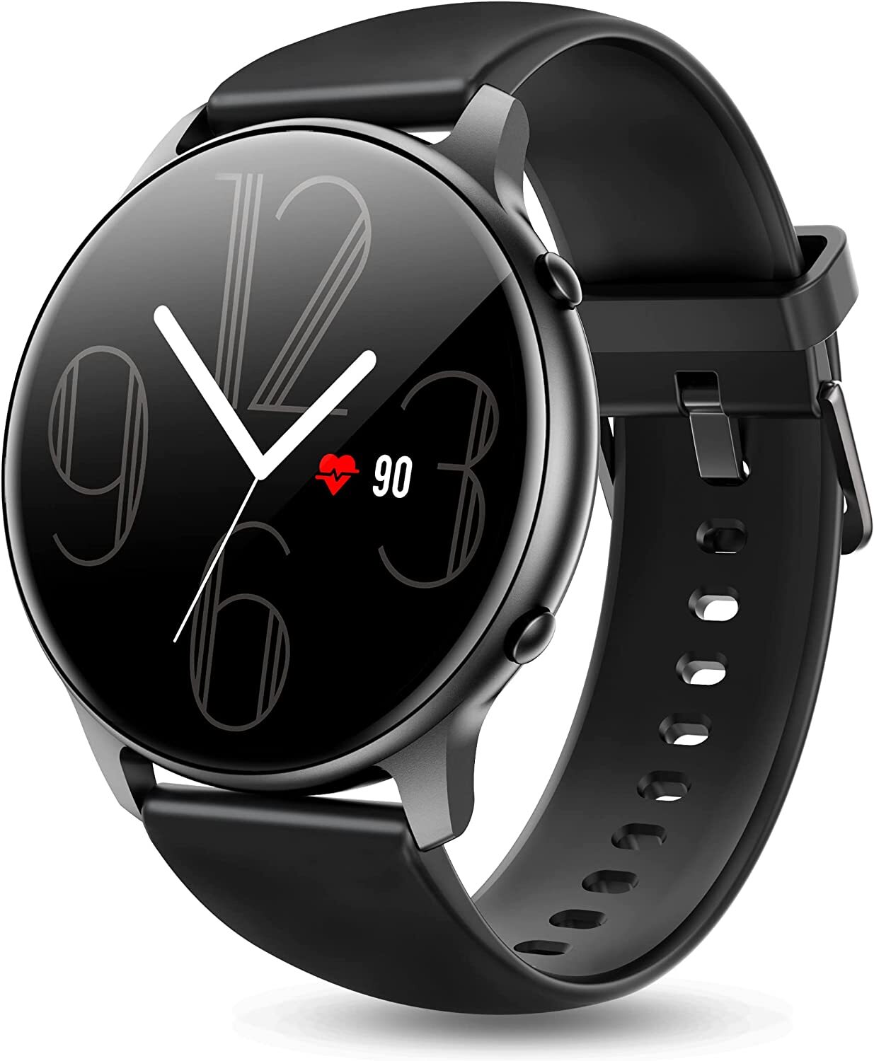 Round Smart Watch Compatible for iPhone 16e 16 16 Plus 16 Pro 16 Pro Max
