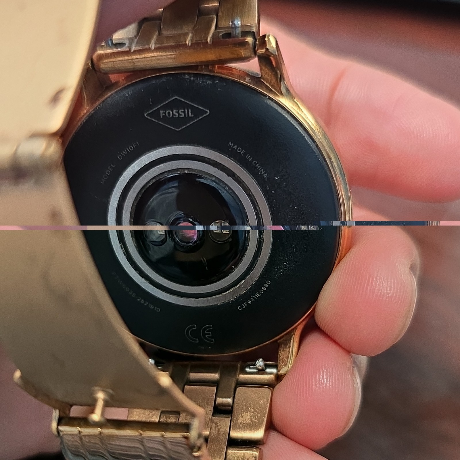 Fossil Gen 5E 42mm Gold Stainless Steel Smartwatch Wear OS Bluetooth HR 4GB