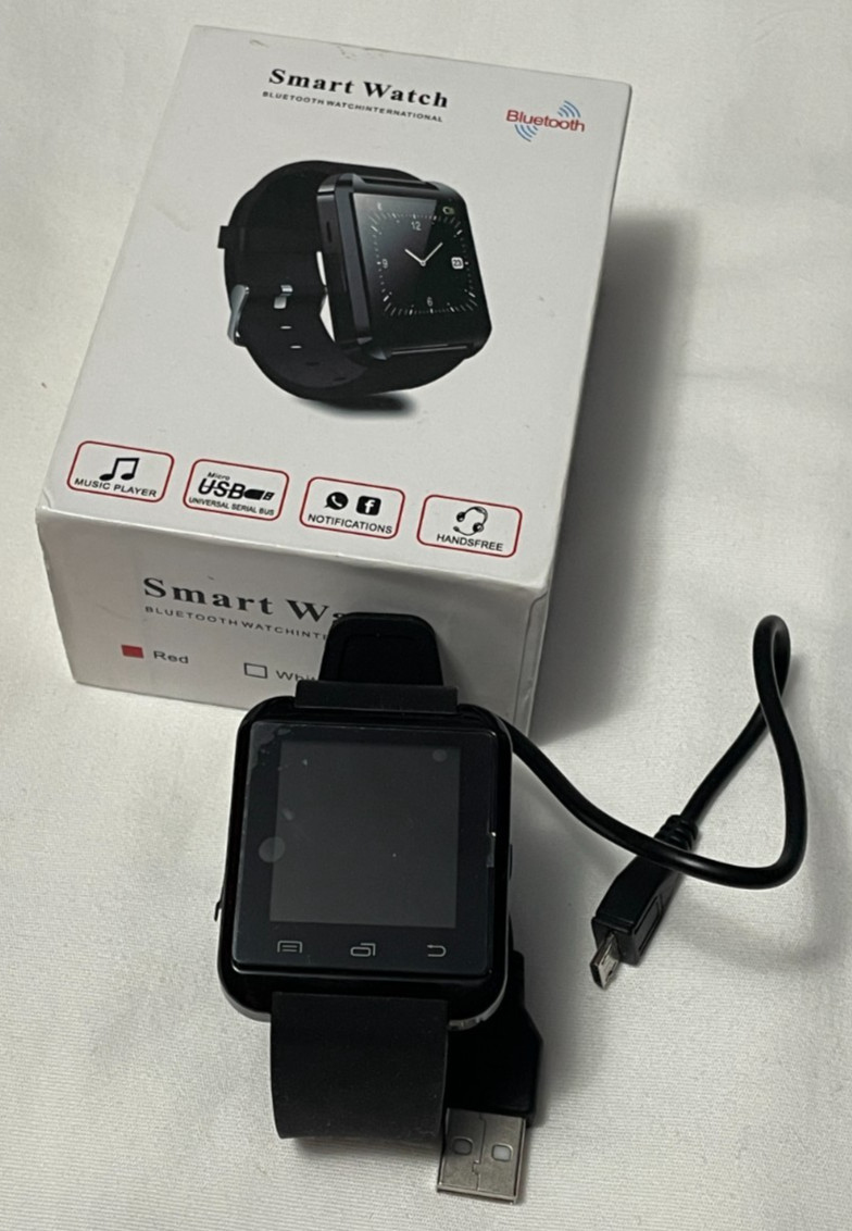 Bluetooth Smart Watch International Black New in Opened Box