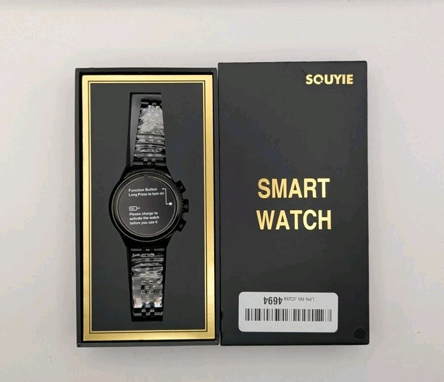 Souyie SmartWatch Waterproof Round Watch with 1.32″ AMOLED Display