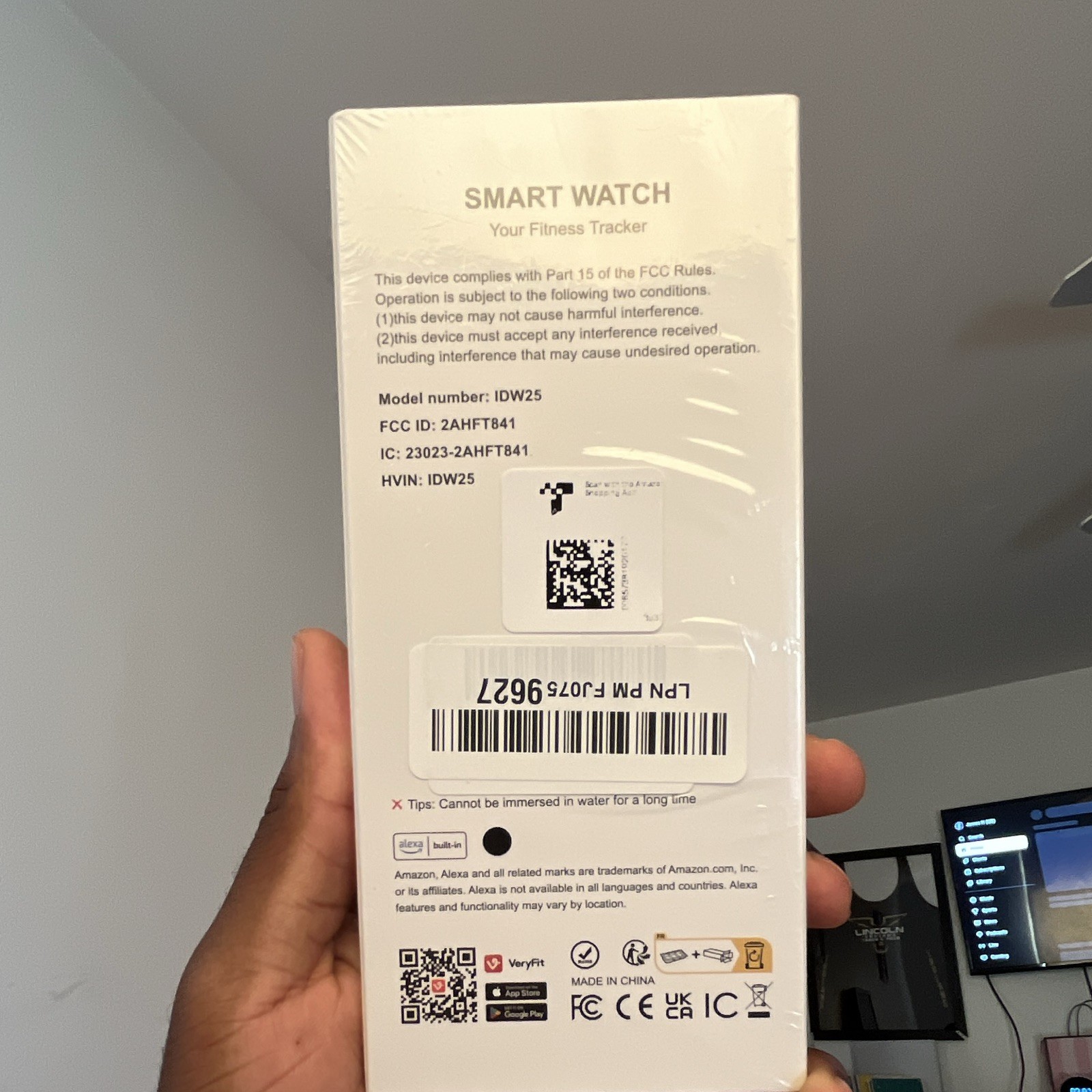 IDW25 Smart Watch Alexa Built-In Fitness Tracker Sleep Monitor 46mm White