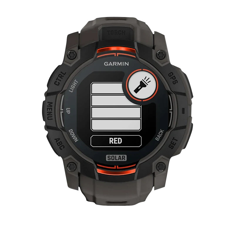 Garmin Instinct 3 Solar, (50mm) Black with Charcoal Band (010-02935-00) *