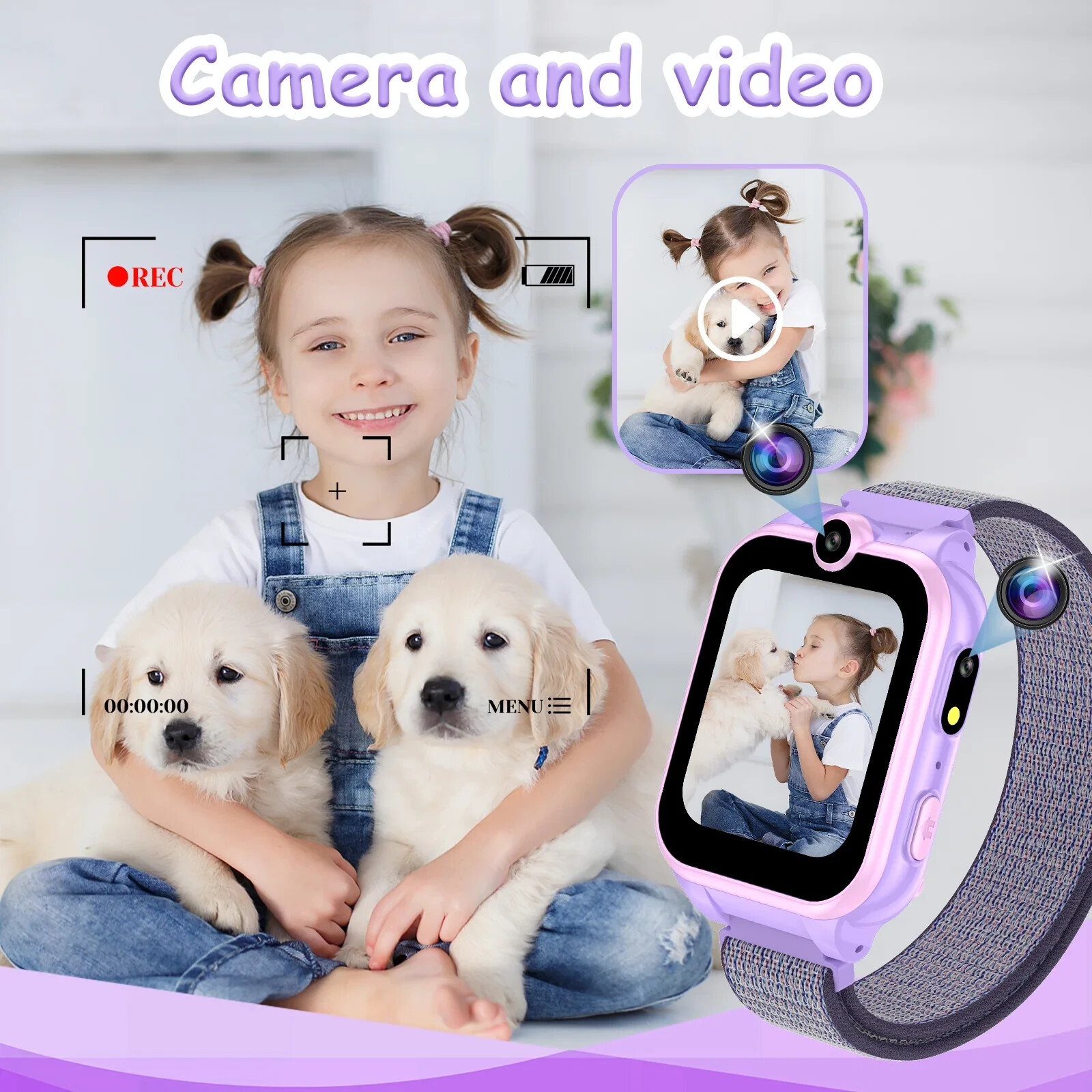 PTHTECHUS Smart Watch for Kids with MP3 Music Double Cameras 24 of Games