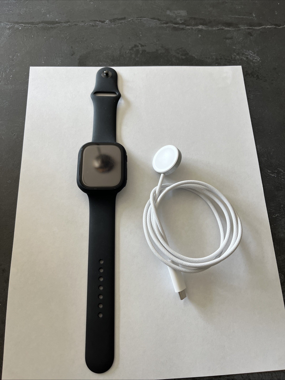 Apple Watch Series 11 46mm GPS Jet Black w/ M/L Black Sport Band MEUX4LW/A