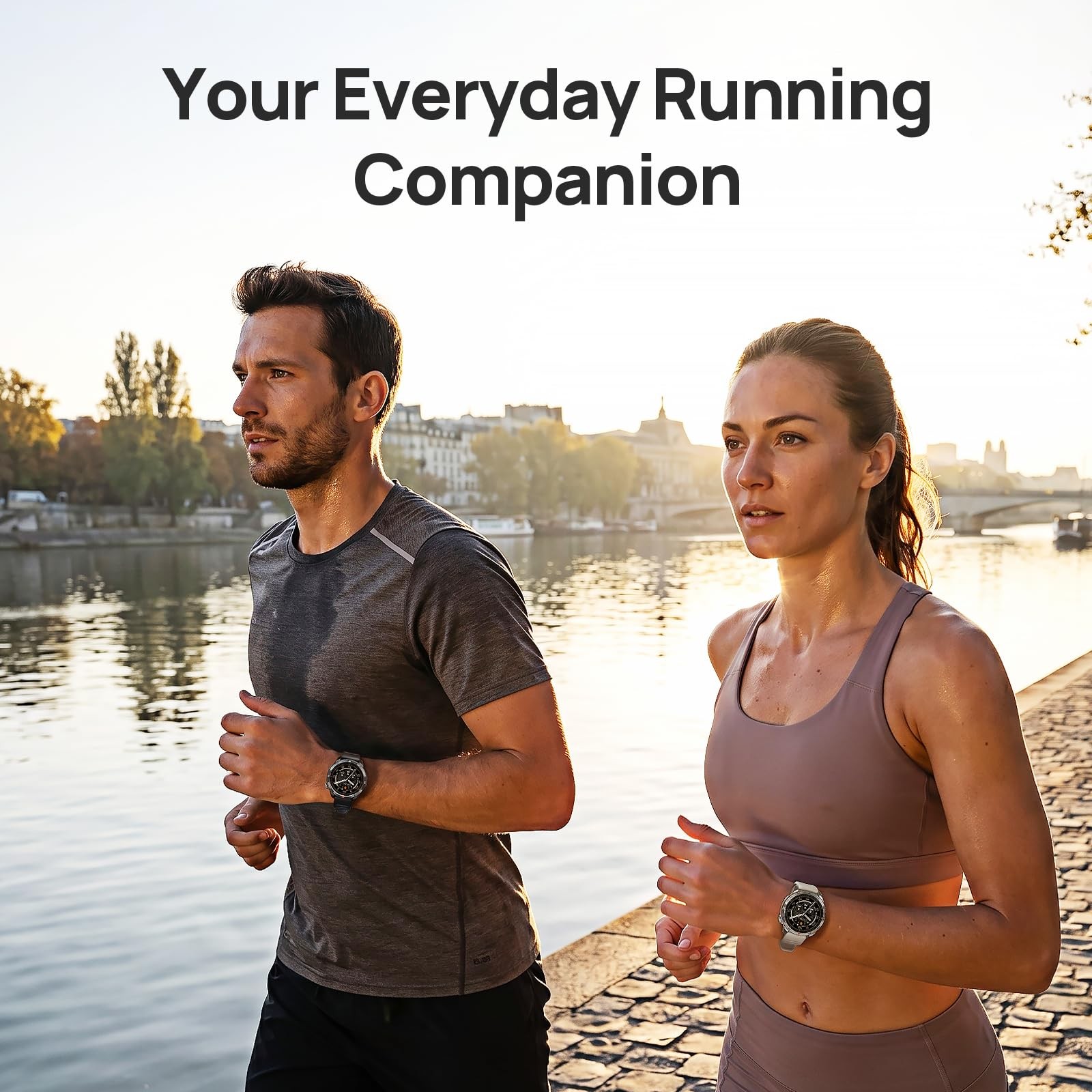 GS Pro2 GPS Running Watch with Dual Band GPS, Built-in Training Plans, 1.43” …
