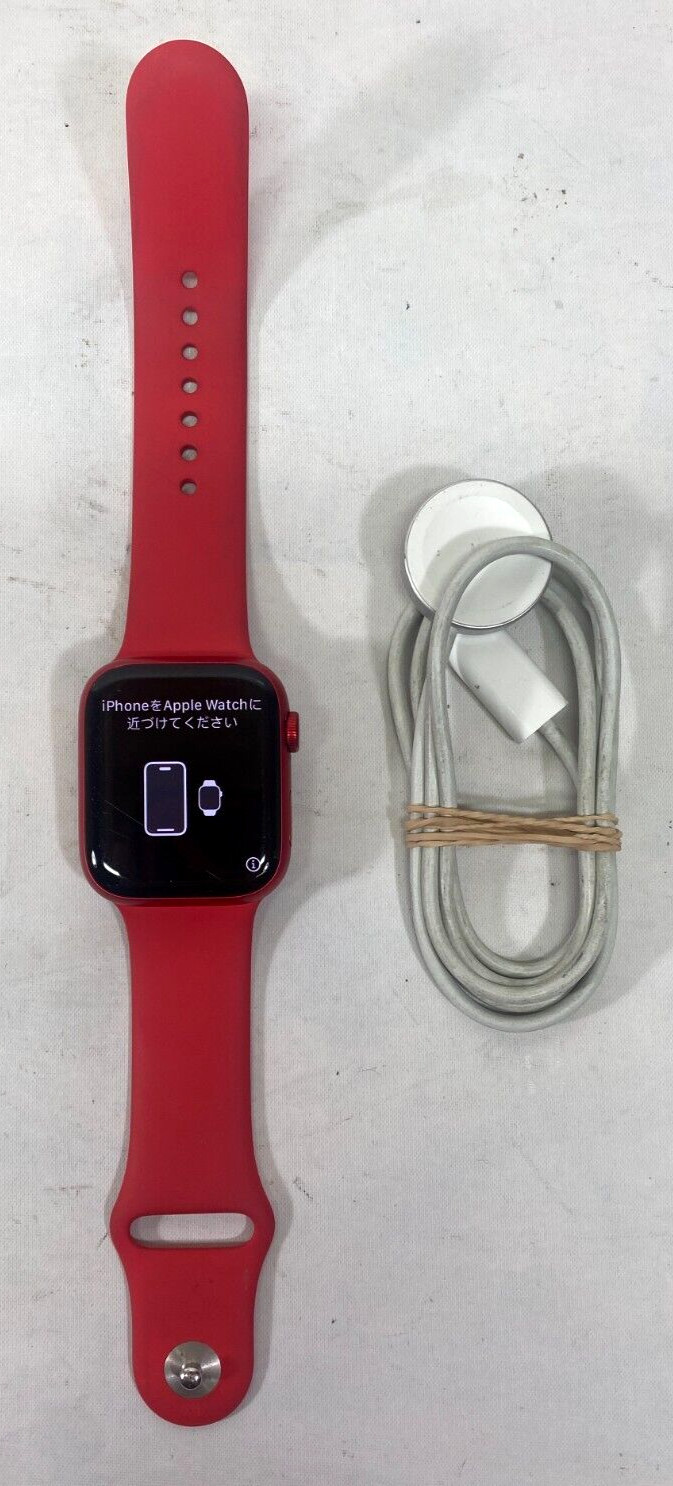 Apple Watch Series 8 – 45mm A2774 – GPS + LTE – Red w/ Red Sport Band