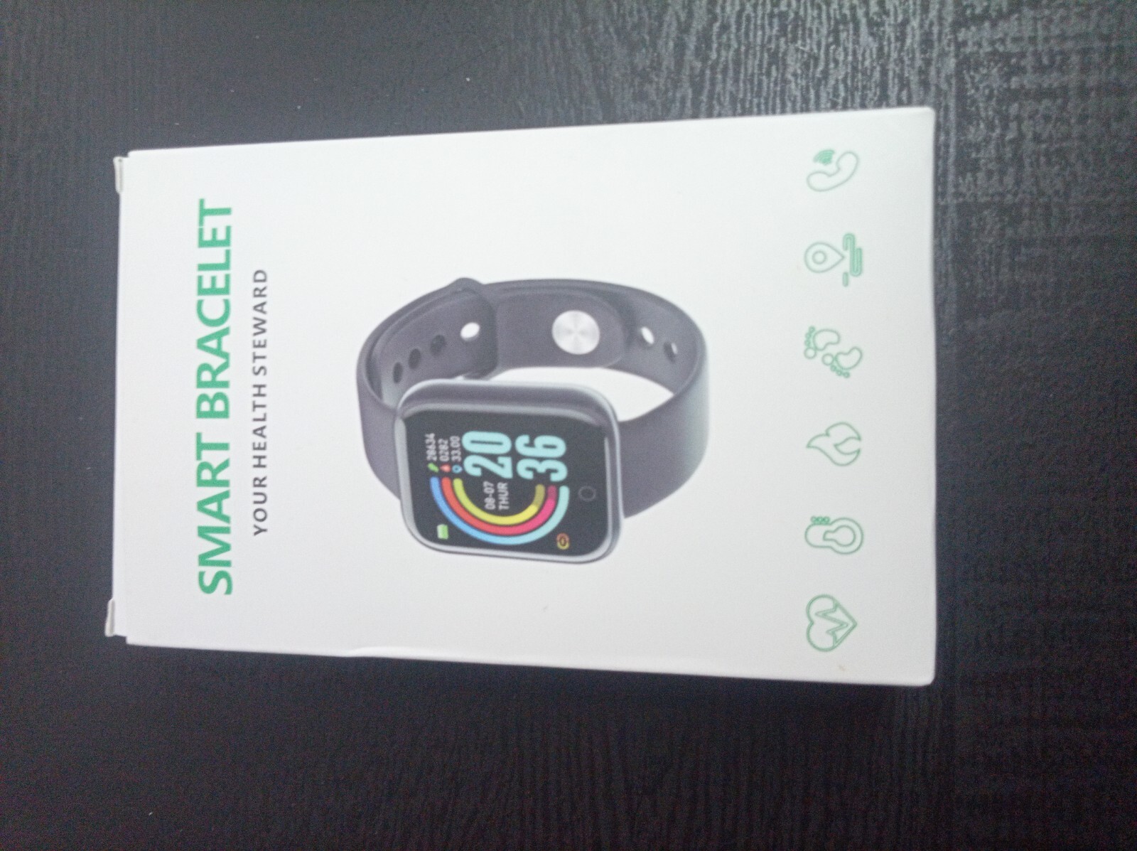 Smart Bracelet “Your Health Steward” Fitness Tracker Black
