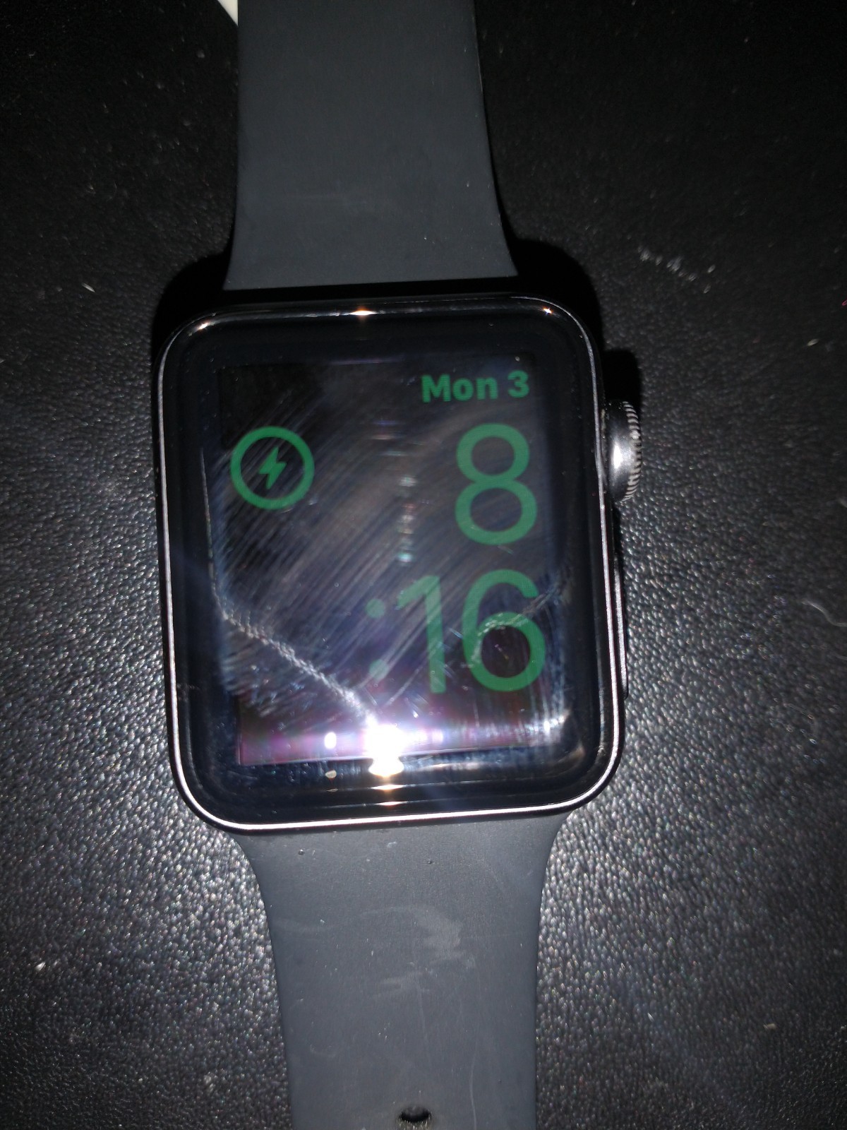 Apple Watch Series 3 Black Sport Band Smart Watch