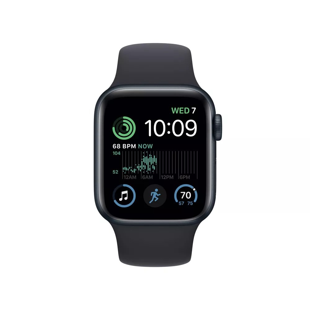 Apple Watch Series SE 2nd Gen GPS+LTE 44mm Midnight Aluminum Case & Sport Band