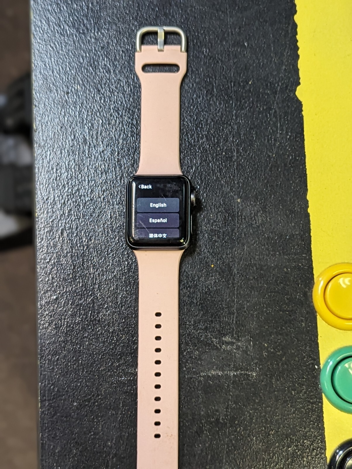 Apple Watch Series 3 (GPS) Silver Aluminum 38mm w/ Pink Sport Band Good