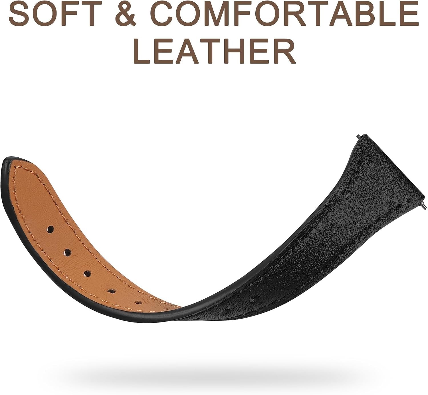 2-pack Leather Strap Compatible with Garmin Vivoactive 6/5/3