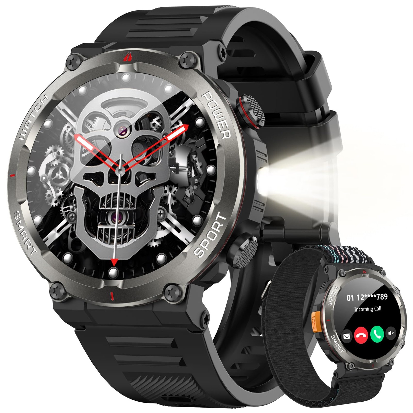 Military Smart Watch for Men -100-Day Long Battery Life,Fitness Tracker with …