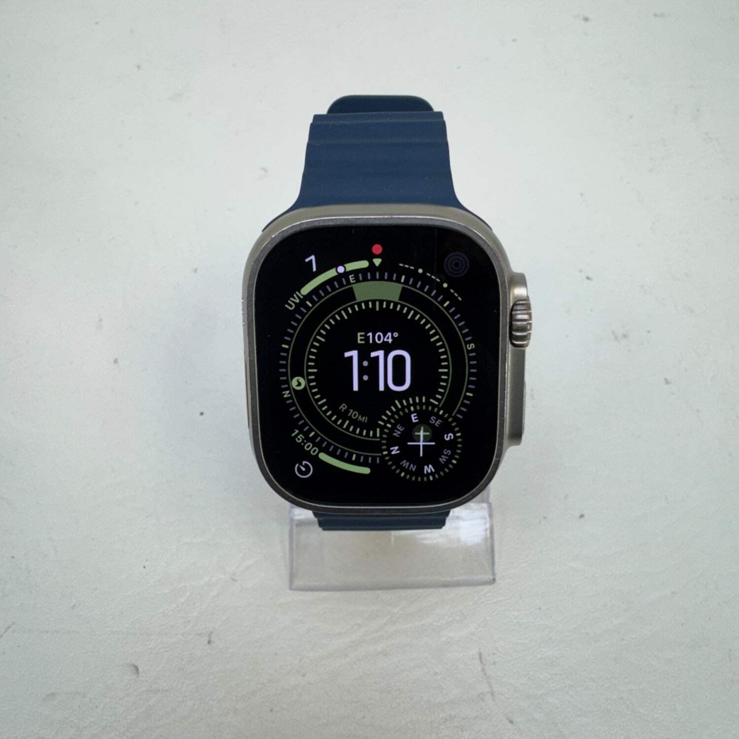 Unlocked Apple Watch Ultra 2 49mm Natural Titanium Midnight Ocean Band MREG3LW/A