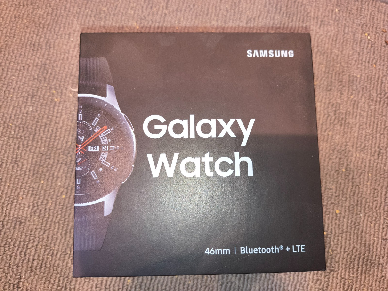 Samsung Galaxy Watch SM-R805 46mm Silver Case Classic Buckle Onyx Black – LTE…
