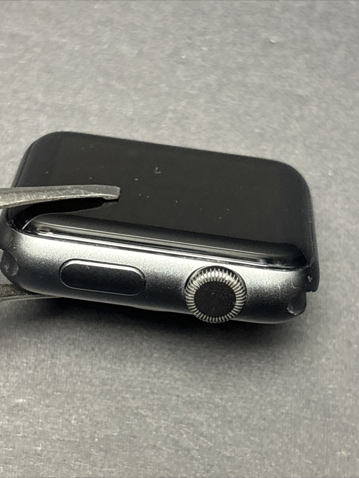 PARTS ONLY Apple Watch Series 3 42mm Space Gray A1859 Aluminum Case No Band