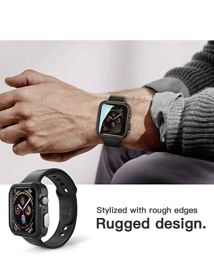 SporTop Compatible Apple Watch Case, 42mm, Shock Proof, Shatter Resistant, Black