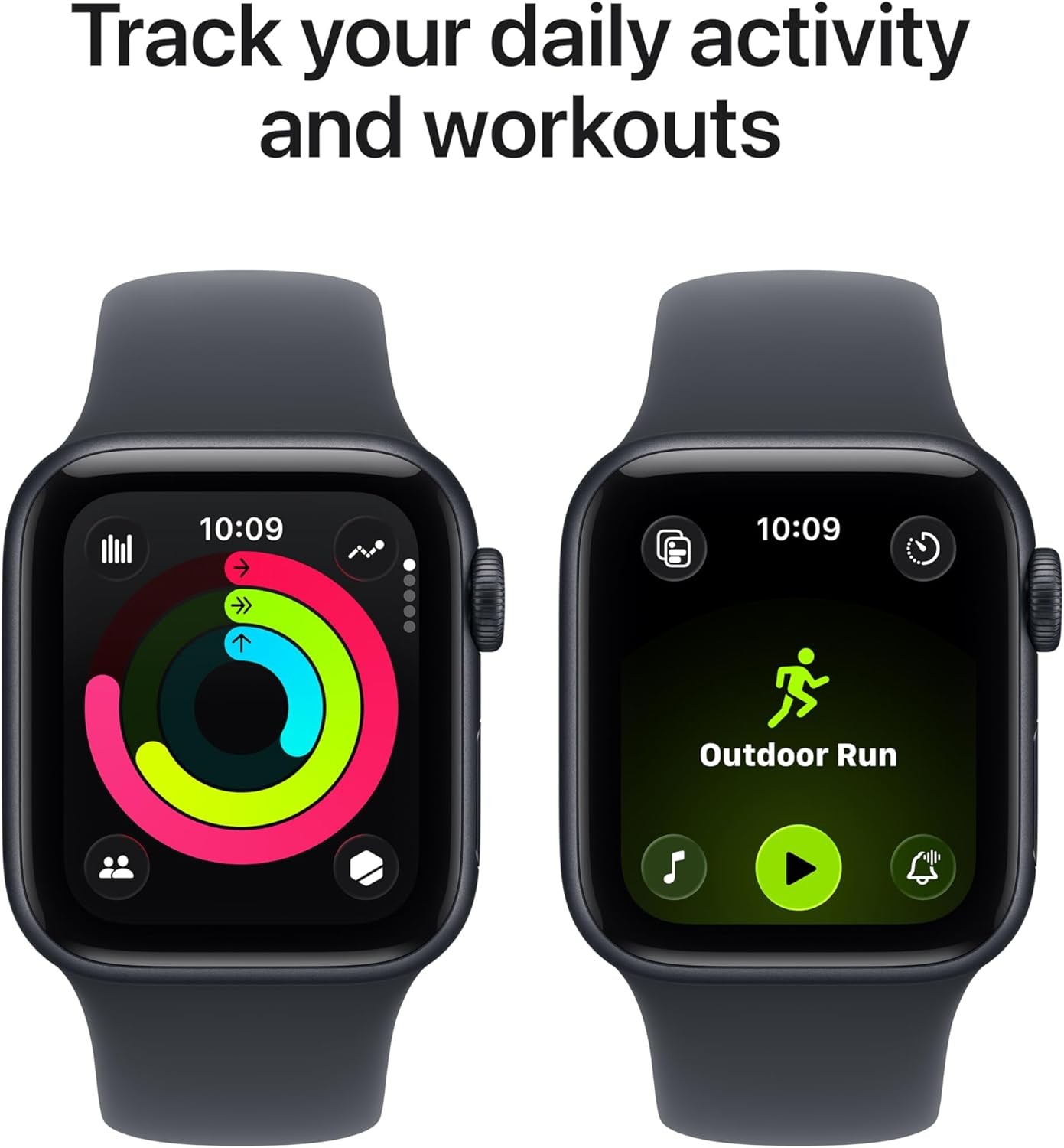 Apple Watch SE 3rd Gen 40mm Midnight Aluminum Case with Midnight Sport Band S/M