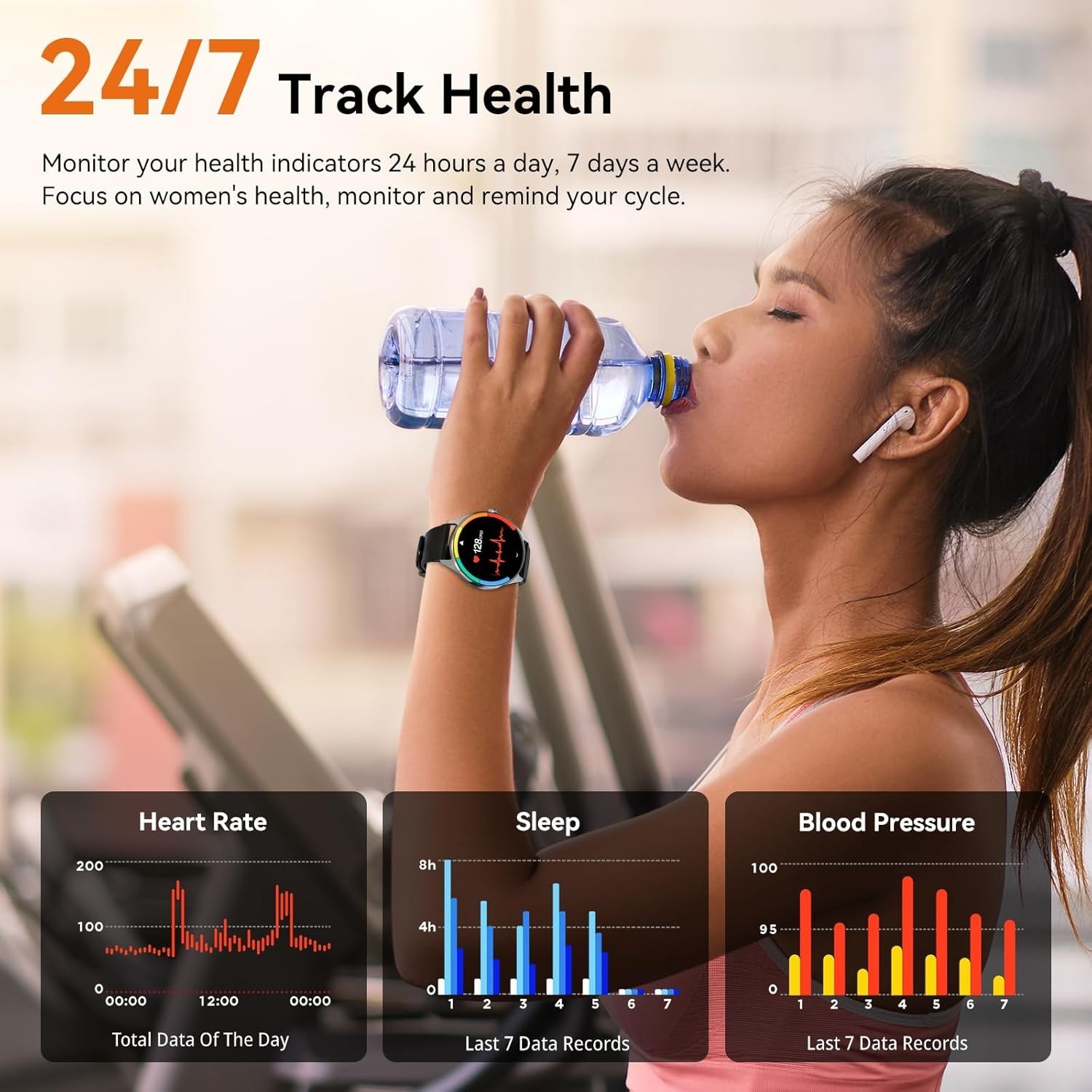 Smart Watch for Men Women, 1.43″ AMOLED Display Smartwatch