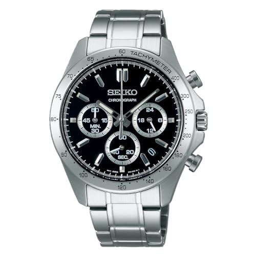 SEIKO Selection SBTR013 Men’s Quartz Chronograph Black Dial Watch Japan