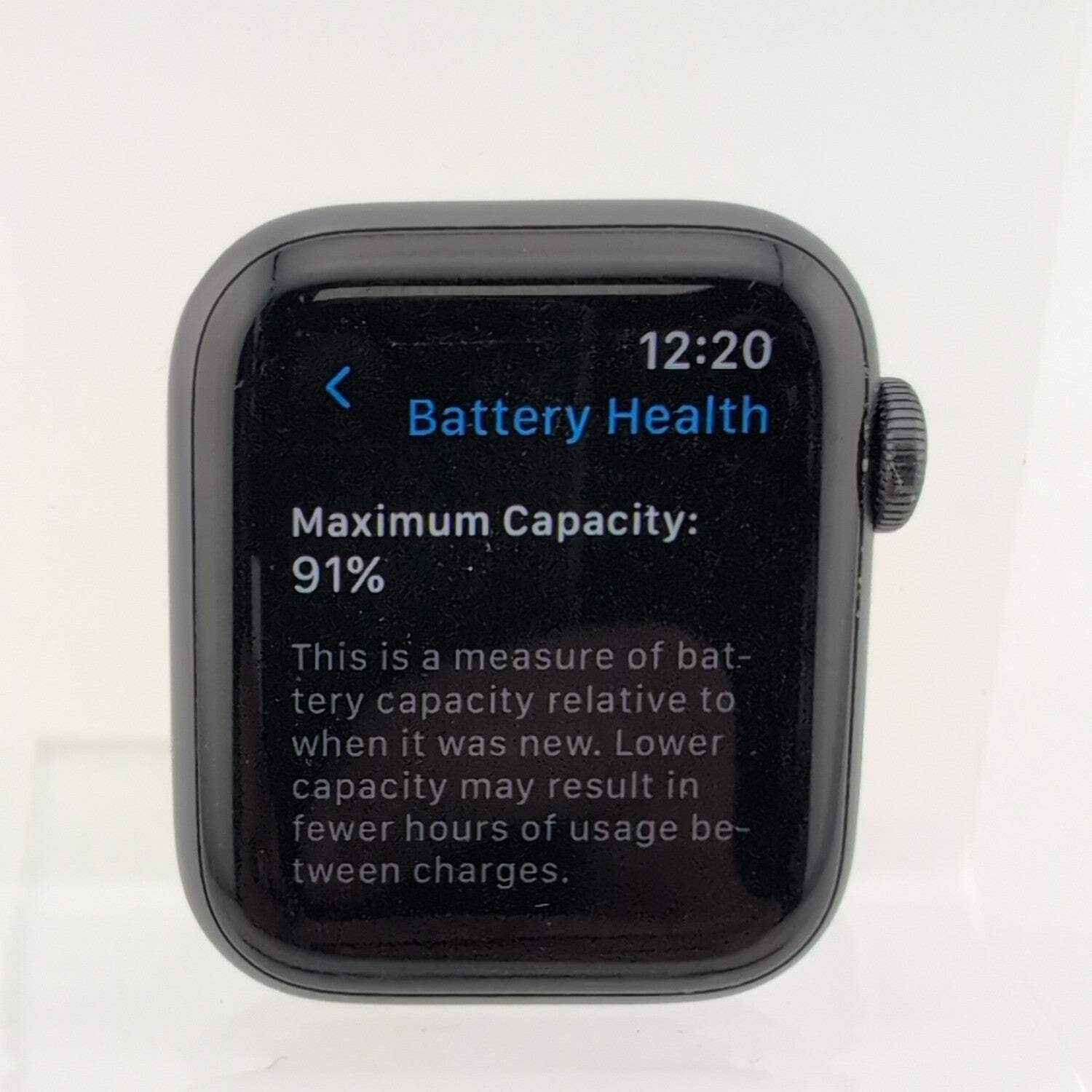 GPS Only Apple Watch Series 6 40MM Space Gray Aluminum MG133LL/A Face Only