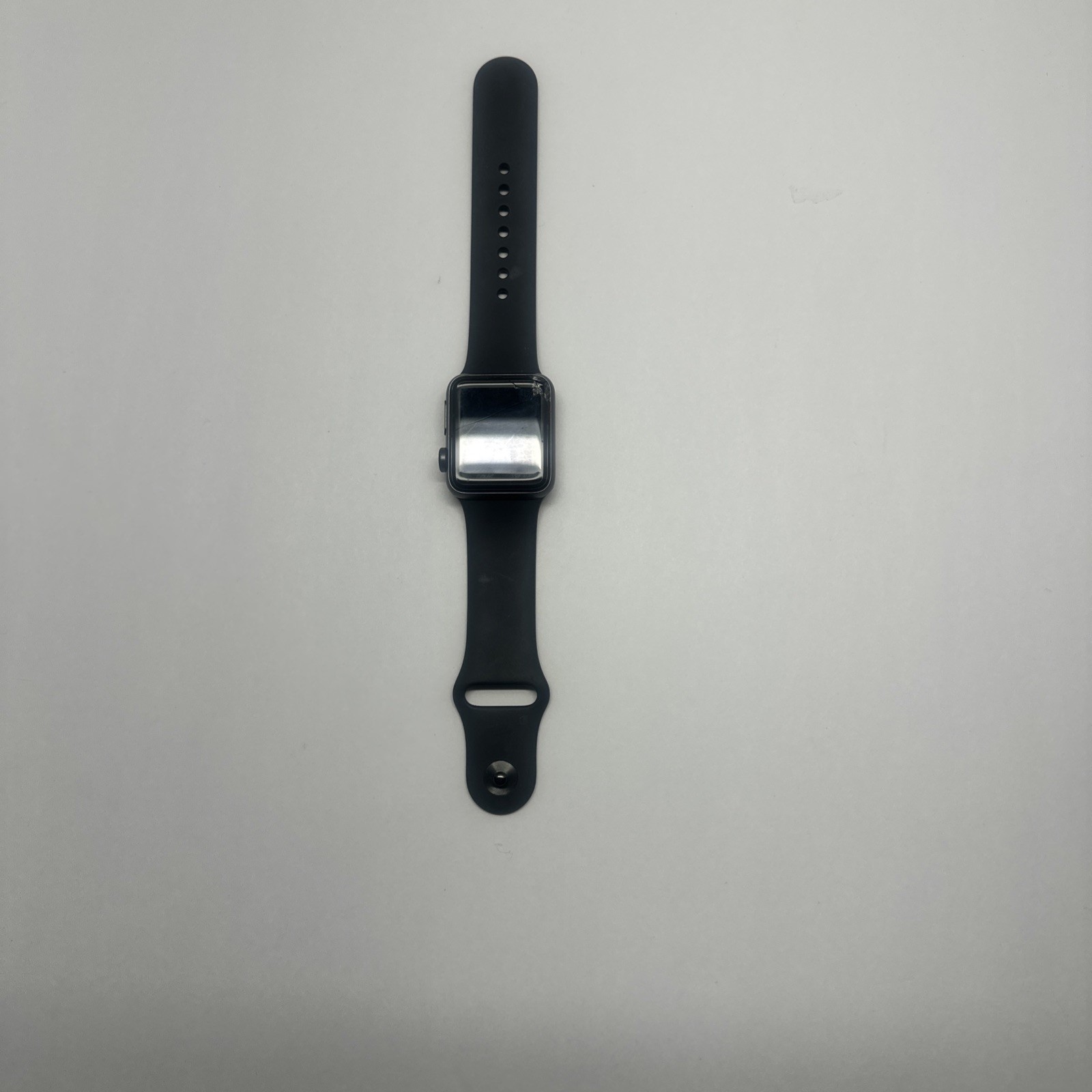 Apple Watch Series 3 GPS 28mm Aluminum Case Black Sport Wristband FOR PARTS ONLY