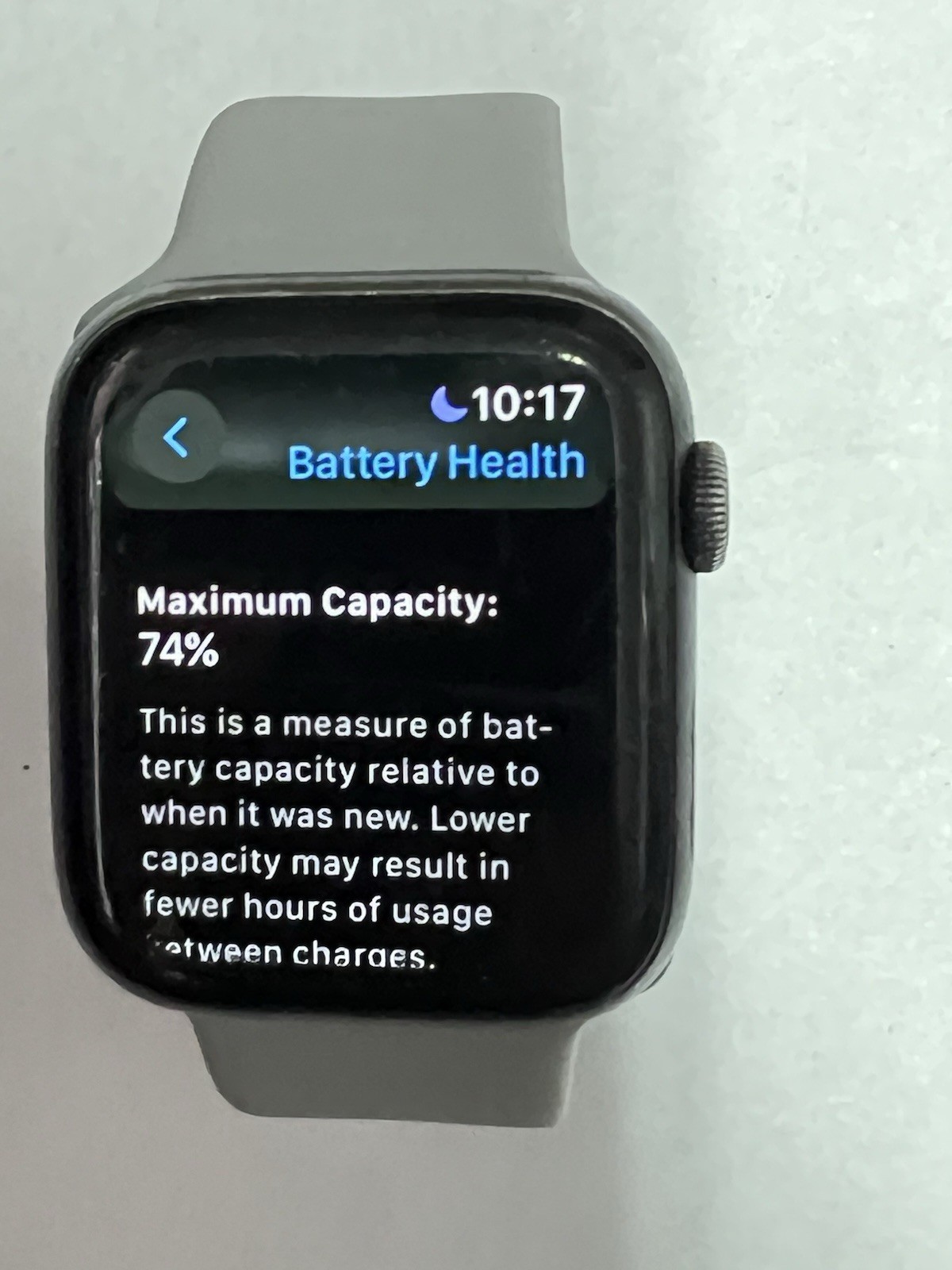 Apple Watch Series 5 44mm black Aluminum Case Sport Band GPS-LTE- burn