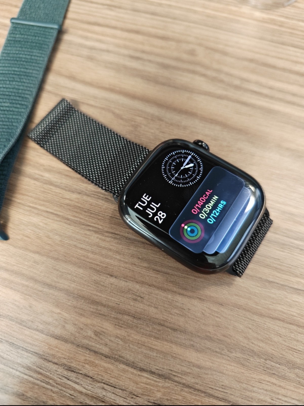 Apple Watch Series 10 (GPS+LTE) 46MM Slate Titanium Case Slate Milanese Loop