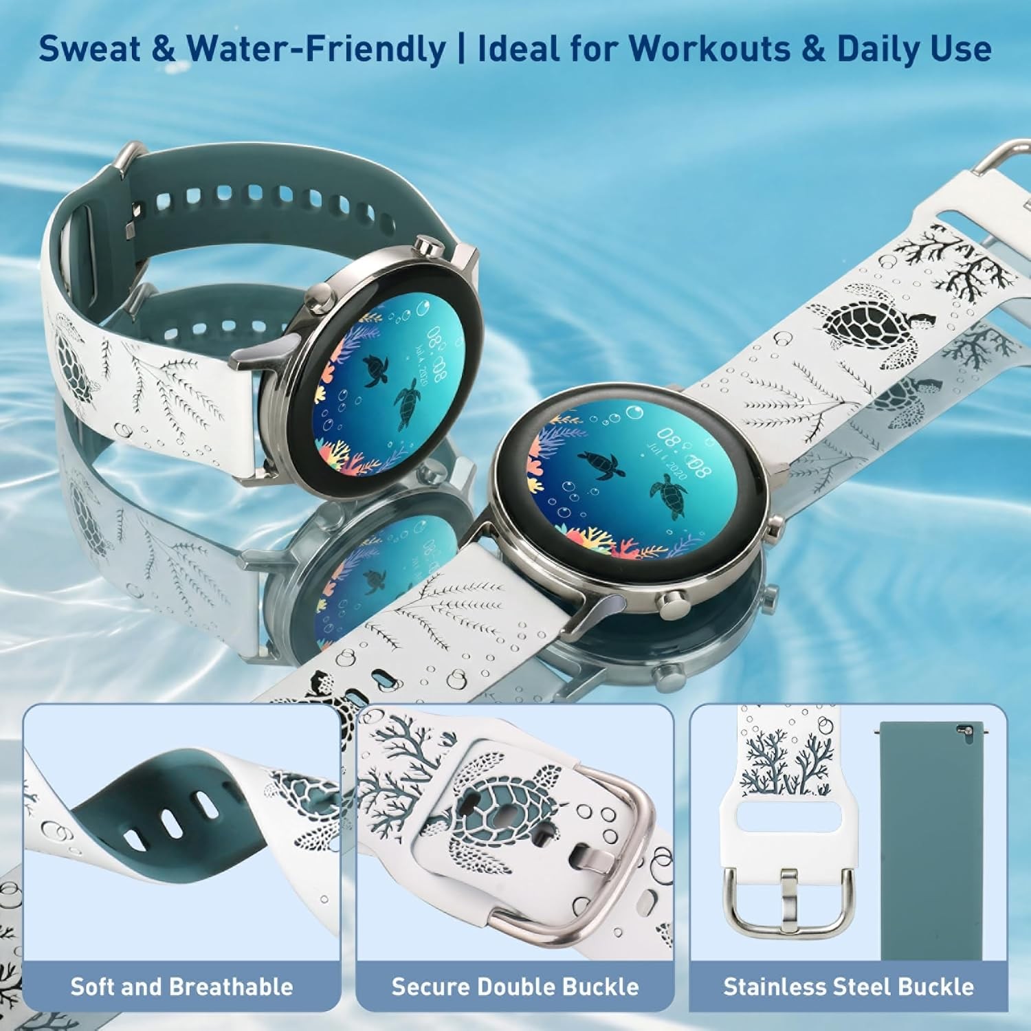 Case For Samsung Galaxy Watch 8 7 6 5 4 3 Active 2 Garmin Vívoactive 6/5/3 40/44