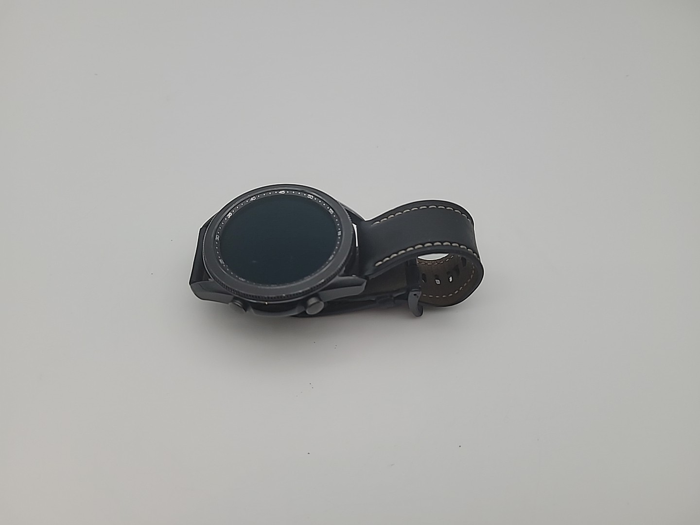 Samsung Galaxy Watch3 SM-R840 45mm Stainless Steel Case with Leather Strap