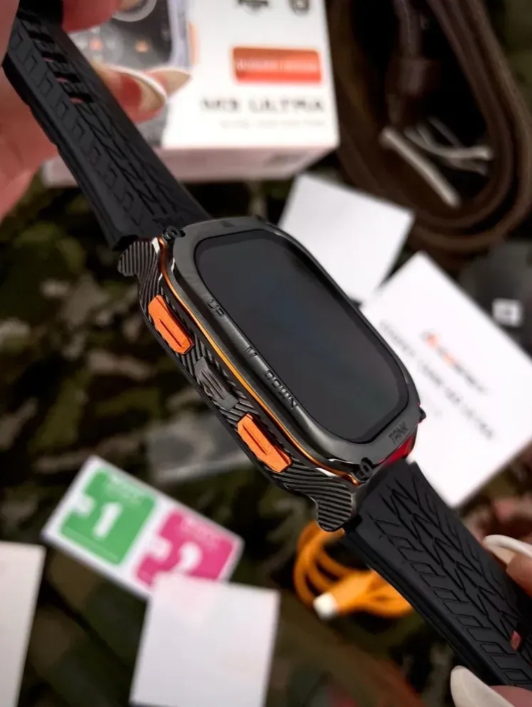 Kospet Tank M3 Ultra Black Rugged Waterproof Military Sport