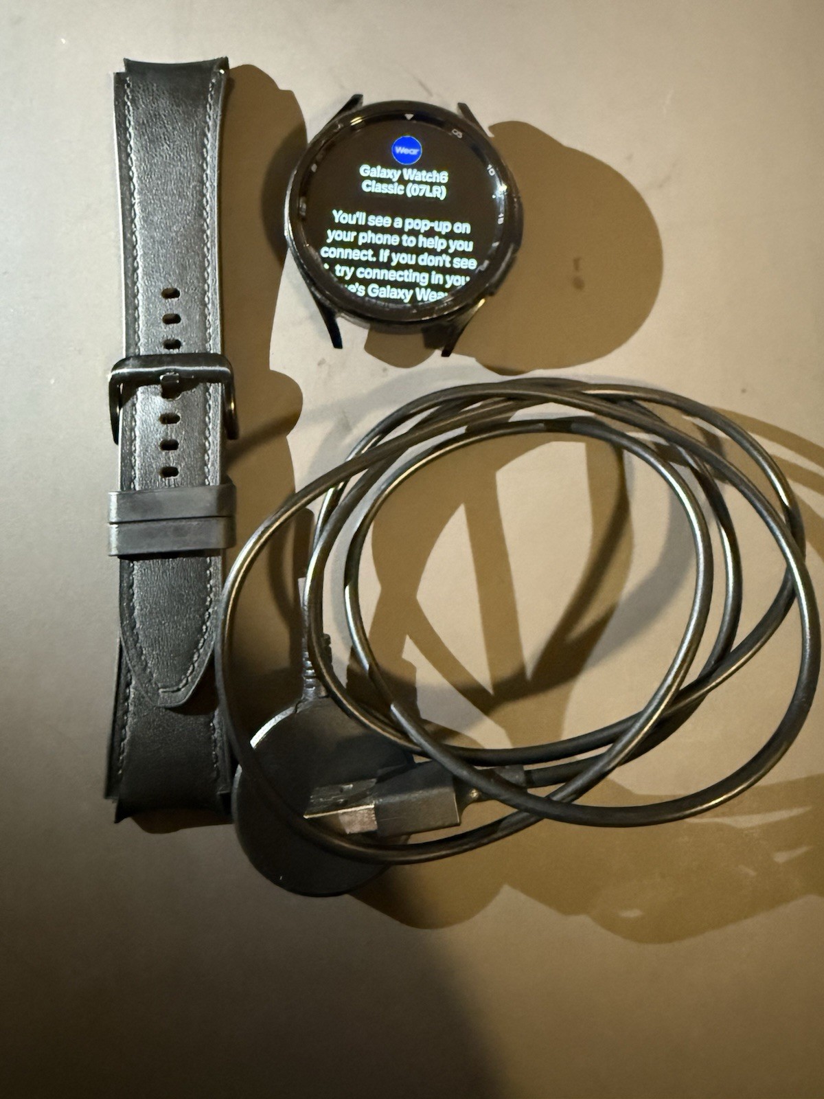 Samsung Galaxy Watch6 Classic 47mm LTE Black SM-R965U Works Great ATT