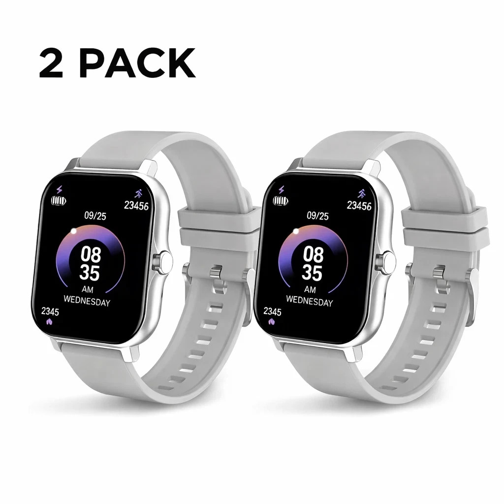2PK Watch with Wireless Calling Music Playback & Voice Assistant Android/iPhone