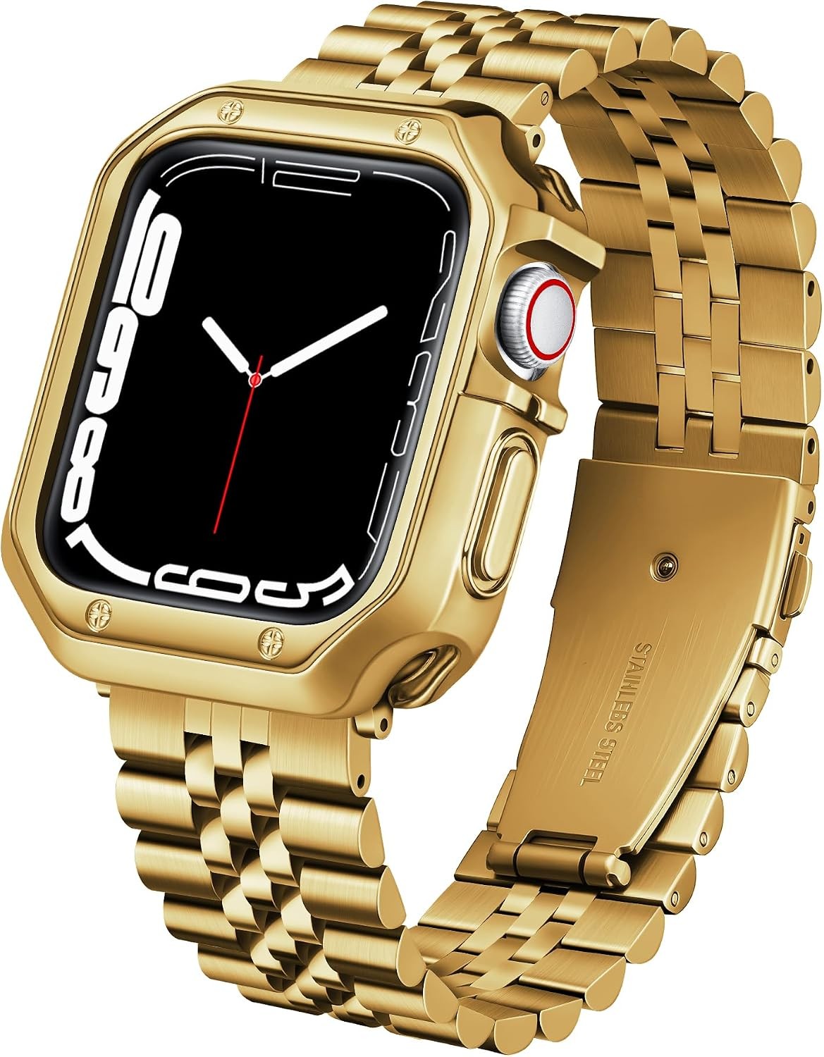 Stainless Steel Metal Strap with TPU Case for Apple Watch Series Ultra 49mm