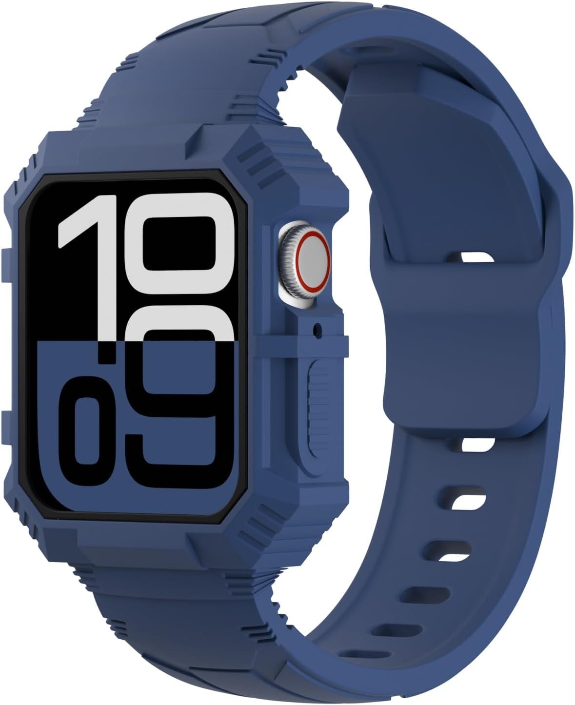 Rugged Silicone Sport Band Case for Apple Watch 38mm 40mm 41mm Shockproof Bumper