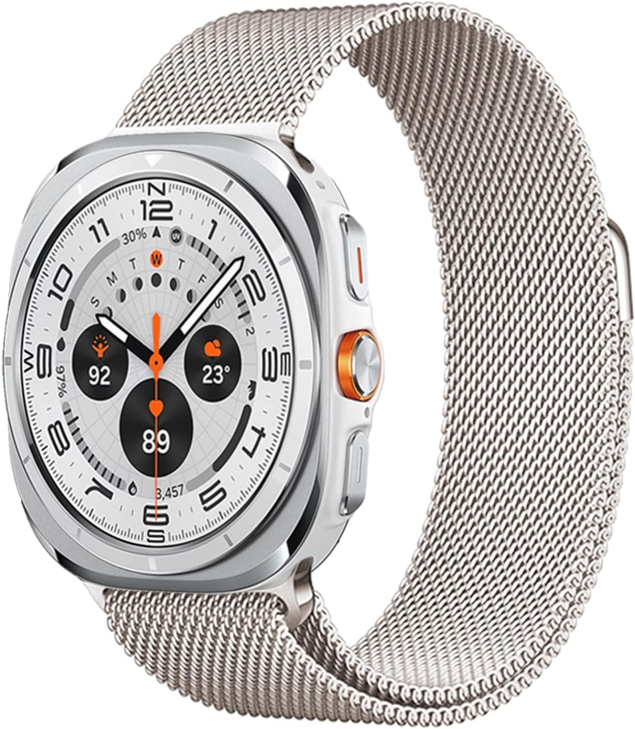 Magnetic Metal Milanese Loop Band for Galaxy Watch Ultra 47mm Replacement