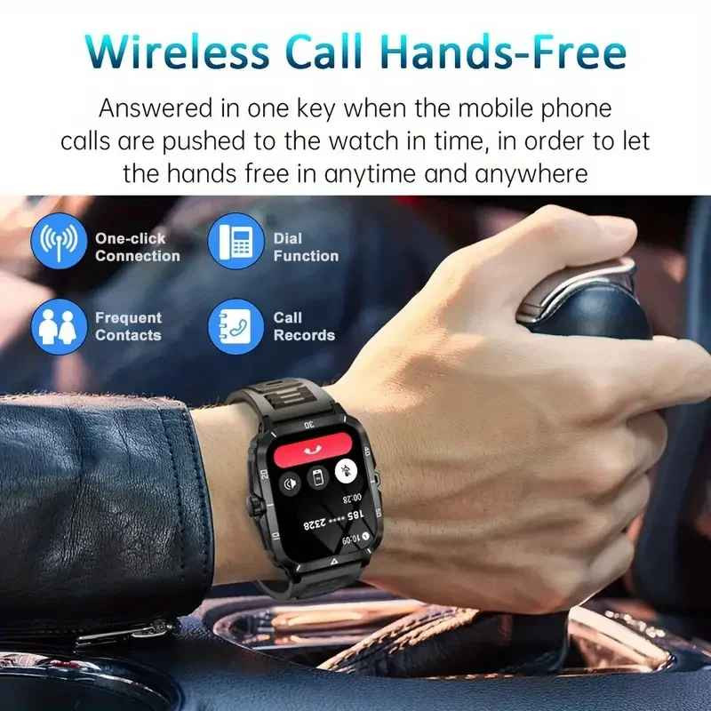 SMARTWATCH 1.96″ 430mAh WATERPROOF BLUETOOTH Fitness Sport FOR SAMSUNG/iPHONE